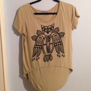 High low graphic Tee