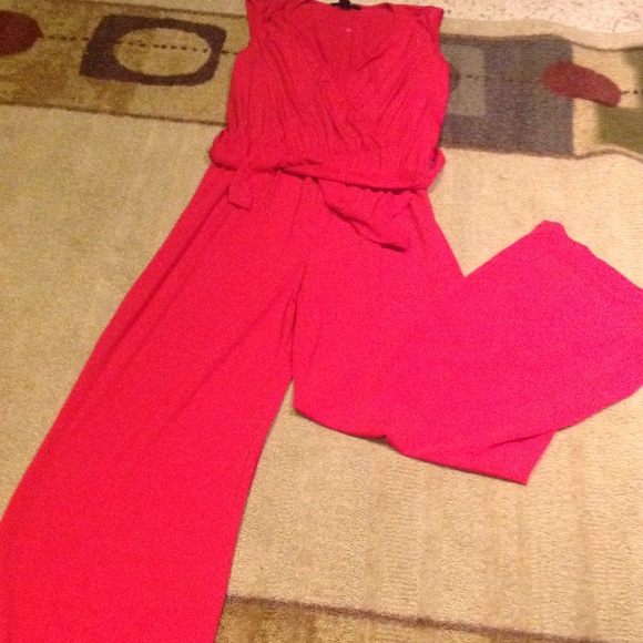 Red hot one piece jumpsuit from styling company