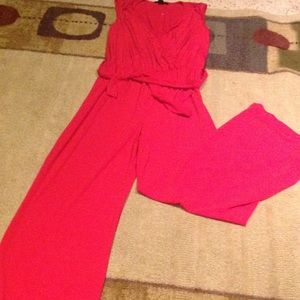 Red hot one piece jumpsuit from styling company