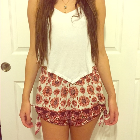 Printed Pacsun Flowy Shorts