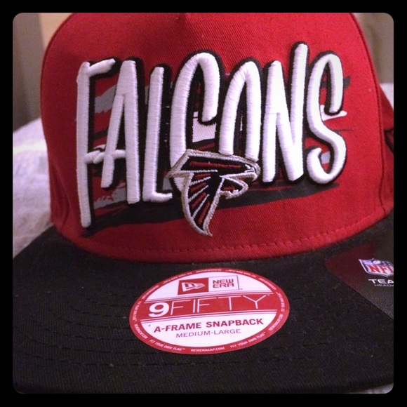New Era Falcons hat.