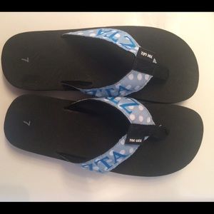 Brand New Zeta Tau Alpha flip flops