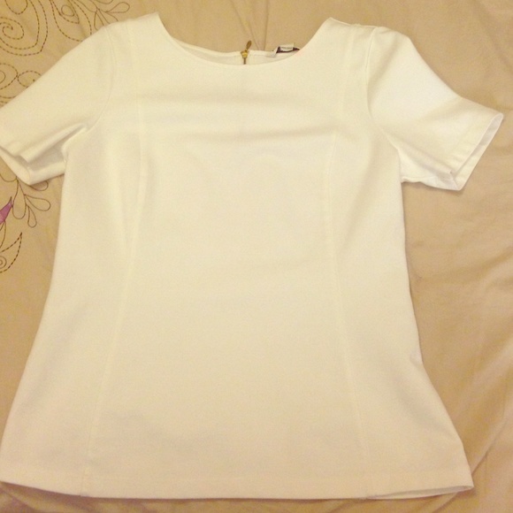 white stretch Shirt- banana republic.