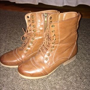 Leather Combat Boots