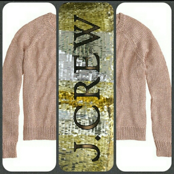 💫HP 12/6 🆕J. Crew Metallic Side-Slit Sweater - Picture 2 of 4
