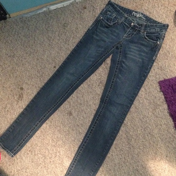 Denim skinny jeans