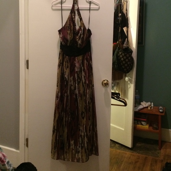 Women's size 8 multi colored maxi dress