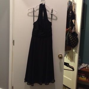 Women's size 8 black halter dress