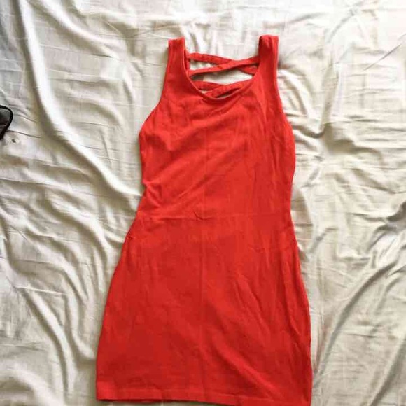 Red tight dress