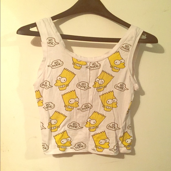 Bart Simpson crop top