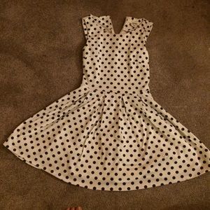 Drop Waist Polka Dot Dress