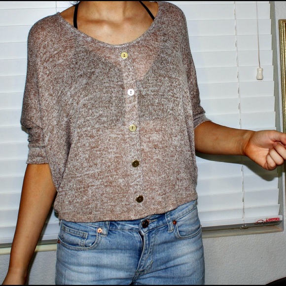 Wet Seal Tops - SOLD❤️Tan knit top