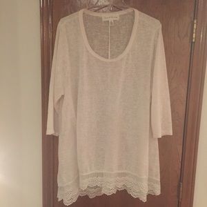 French Laundry White Tunic Top