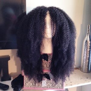 Mongolian kinky curly wig