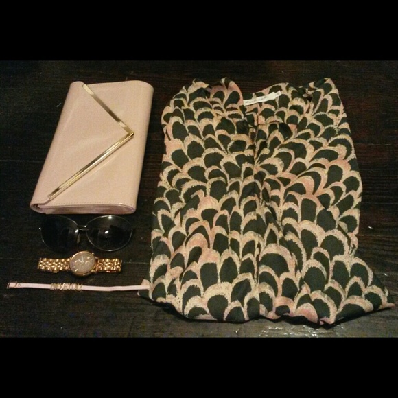 T-Bags green printed dress