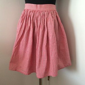 American Apparel Woven Gingham Skirt