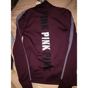 VS Pink Burgundy Half Zip