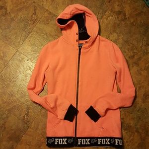 Neon Zip Fox Hoodie