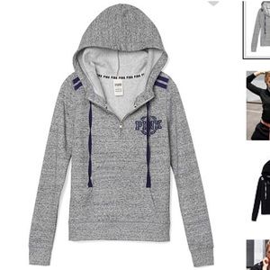 VS Pink Perfect Half Zip Hoodie