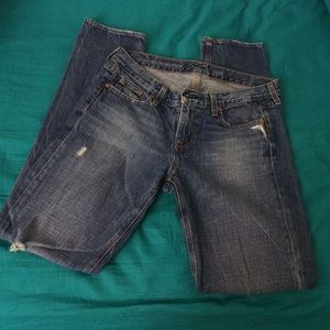 Distressed Straight Leg