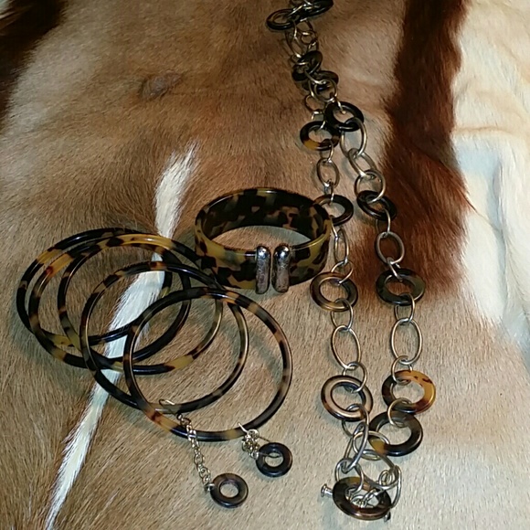 RLL Tortoise  5 bangles and earrings