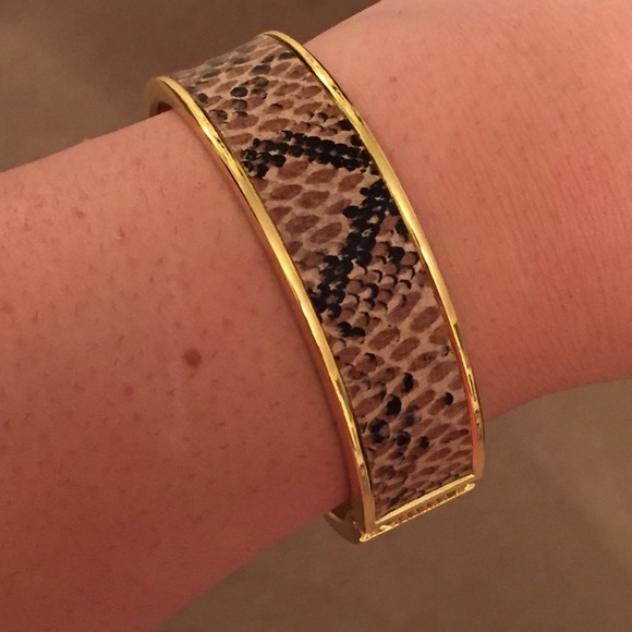 Snakeskin gold bracelet