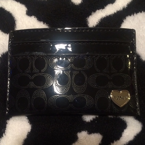 Coach Glossy Leather Card Holder