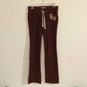 Burgundy gilly hicks sweats