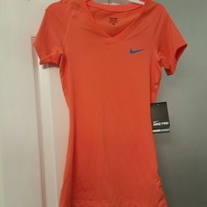 NWT Orange Nike Dri-fit Shirt