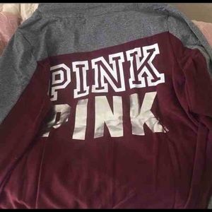 PINK New Perfect Funnel Neck Full-Zip Hoodie