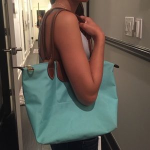 Longchamp le pliage nylon canvas small tote