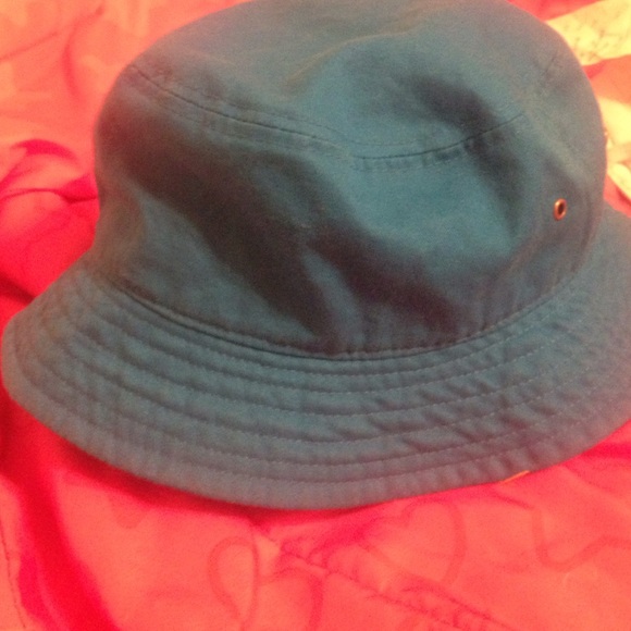Blue bucket hat