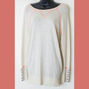 Ruby Moon Size Small Contrast Stitched Sweater