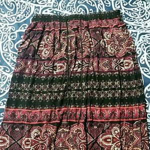 F21 adorable flowy maxi skirt