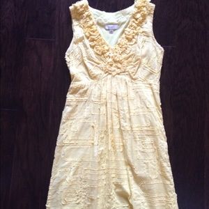 Yellow cotton dress