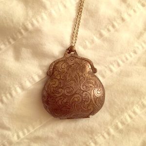 Vintage Silver Coin Purse Pendant