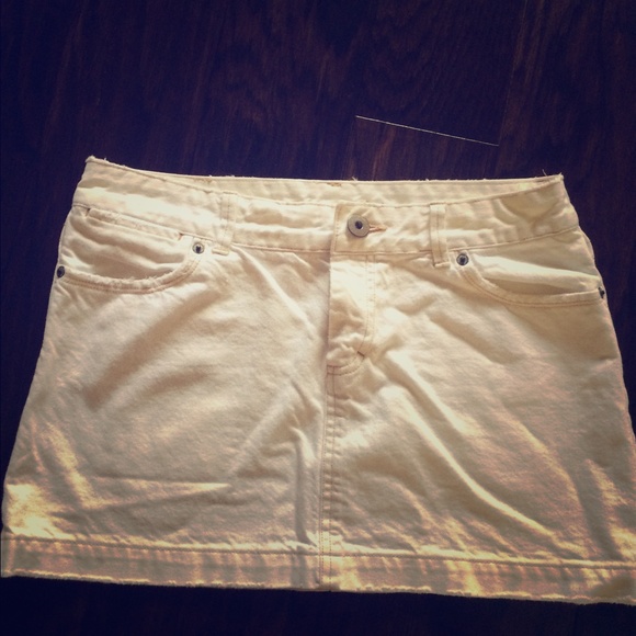 White Jean skirt