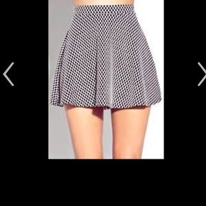 Forever 21 Standout Black & White Checkered Skirt.
