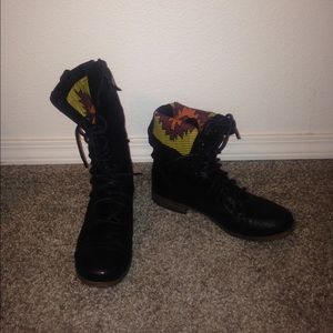 Black combat boots!