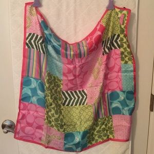 Beautiful silk Coach scarf