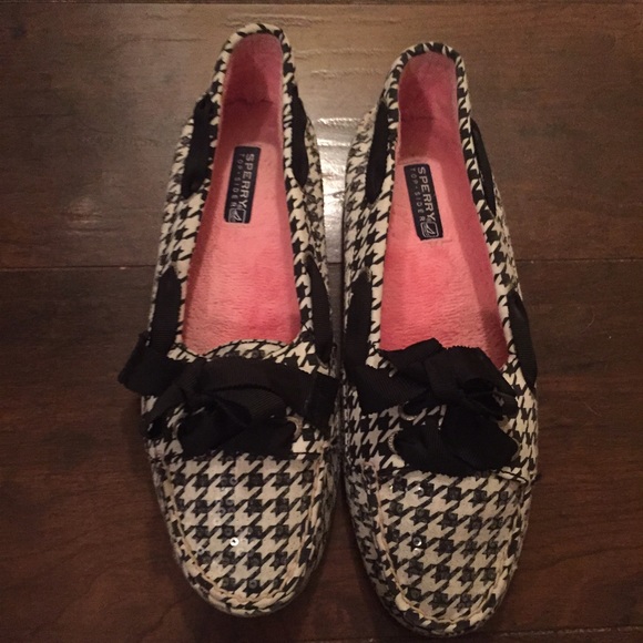 Sperry Houndstooth Slipper Flats