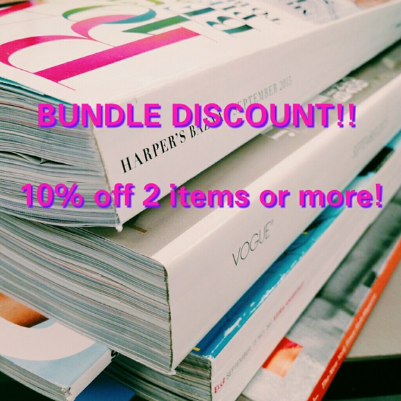 Bundle discount is on! 10% off 2 items or more!