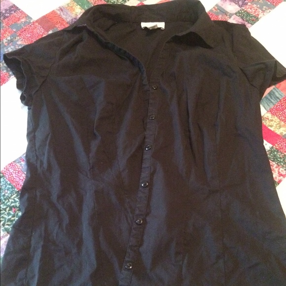 Ann Taylor Tops - Short sleeve black blouse