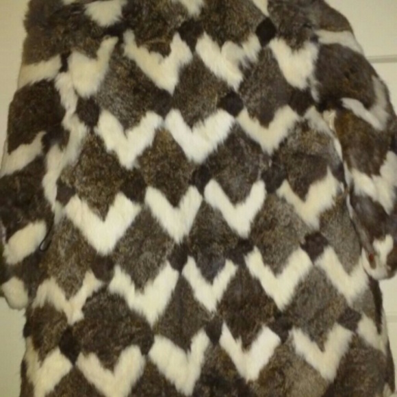 Little Girl Double Breasted Rabbit Fur Coat-Sze. 5