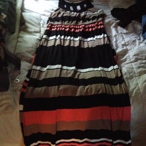 Stripped maxi dress