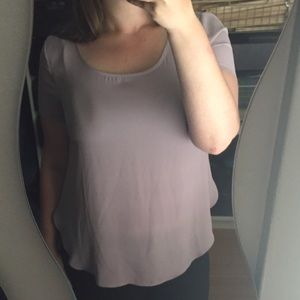 Lavender Side Slit Blouse