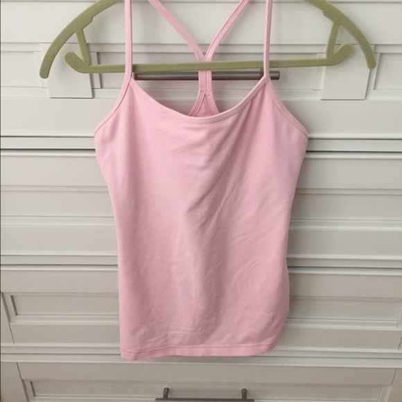 LULULEMON Power Y Tank Size 6 Pink