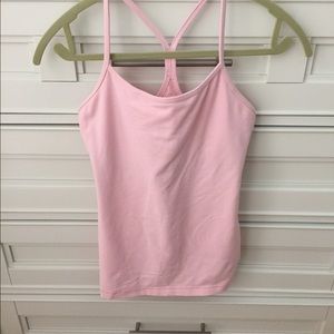 LULULEMON Power Y Tank Size 6 Pink