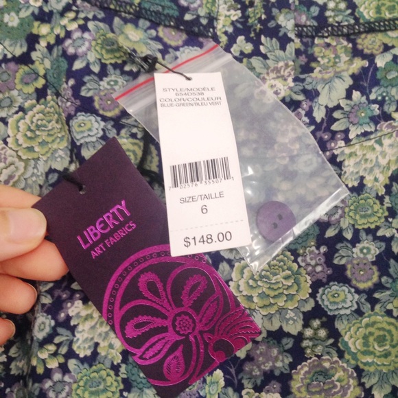 NWT Liberty Floral Print Cotton Dress - Picture 3 of 4