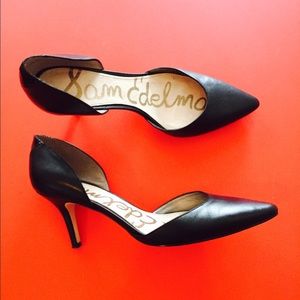 Sam Edelman black leather heels